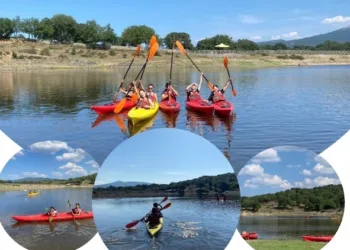 Nello scenario del lago montano di S’Ena Manna, la Pro Loco di Illorai ripropone l’esperienza del canoismo ricreativo