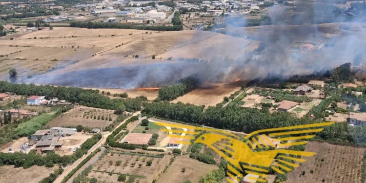 Incendi a Carbonia, San Nicolò d’Arcidano, Serramanna, Desulo, Senorbì, Monserrato e Sant’Andrea Frius