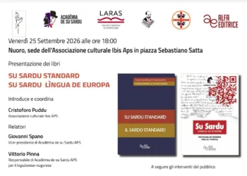 NÙGORO – chenàbura 25.09.2026:  presentada de sa gramàtica normadora ‘Su Sardu Standard ‘ e de sa rassìnnia istòricu antològica ‘Su  Sardu, lìngua de Europa’