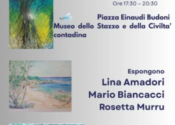 In mostra a Budoni le sensibilità creative pittoriche di Rosetta Murru, Lina Amadori e Mario Biancacci