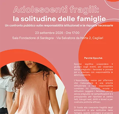 Adolescenti fragili, famiglie sempre più sole: a Cagliari il confronto tra istituzioni, sanità e scuola