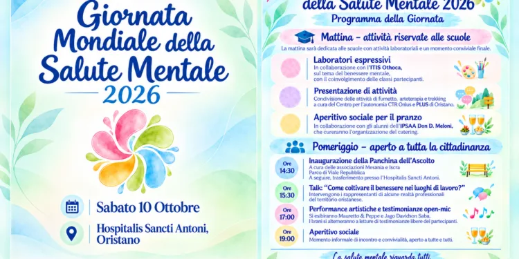 Giornata mondiale della Salute Mentale: laboratori, confronti e performance  contro lo stigma