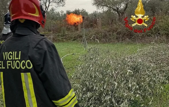 Alghero: fuga di gas presso la strada vicinale Garrone