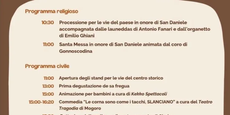 Gonnoscodina celebra “Sa Fregua”