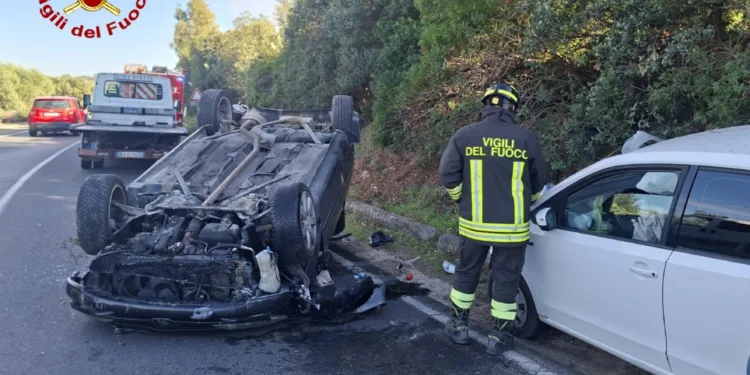Siniscola: incidente stradale in località Iscra e Voes