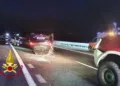 Incidente stradale dopo il bivio di Florinas