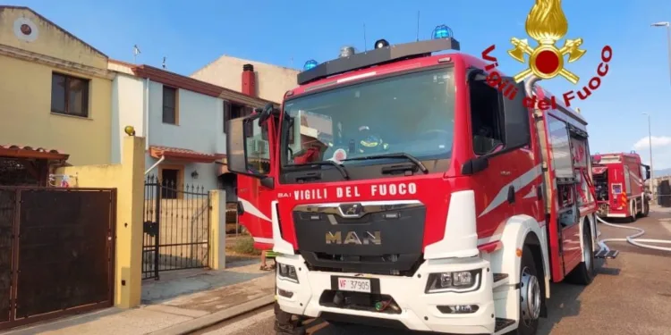 Terralba: a fuoco un’abitazione