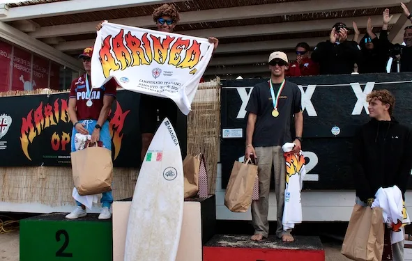 Surf: Marta Begalli e Michael Jorge Monteiro domano le onde della Marinedda e sono i nuovi campioni italiani