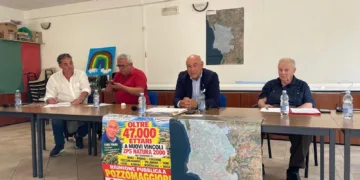 Sala gremita a Pozzomaggiore per l’incontro pubblico promosso per discutere le nuove perimetrazioni delle Zone di Protezione Speciale (ZPS)